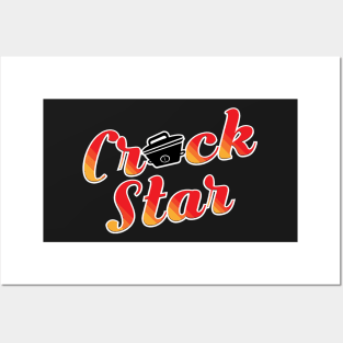 Crock Star Chef | Slow-Cooking Crockpot Chef | Crockpot Queen King | Rockstar Posters and Art